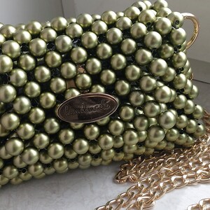 Luxury bag pearl bag handmade handbag pearls image 3