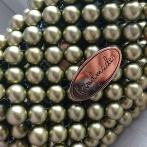 Luxury bag pearl bag handmade handbag pearls image 4