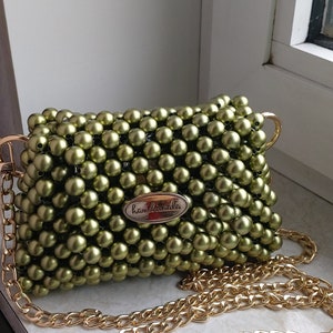 Luxury bag pearl bag handmade handbag pearls image 5