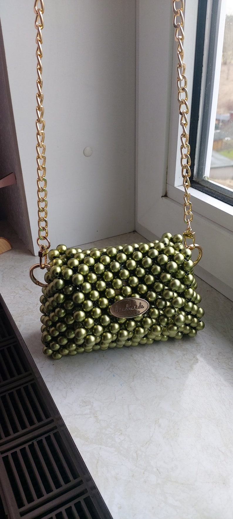 Luxury bag pearl bag handmade handbag pearls image 6