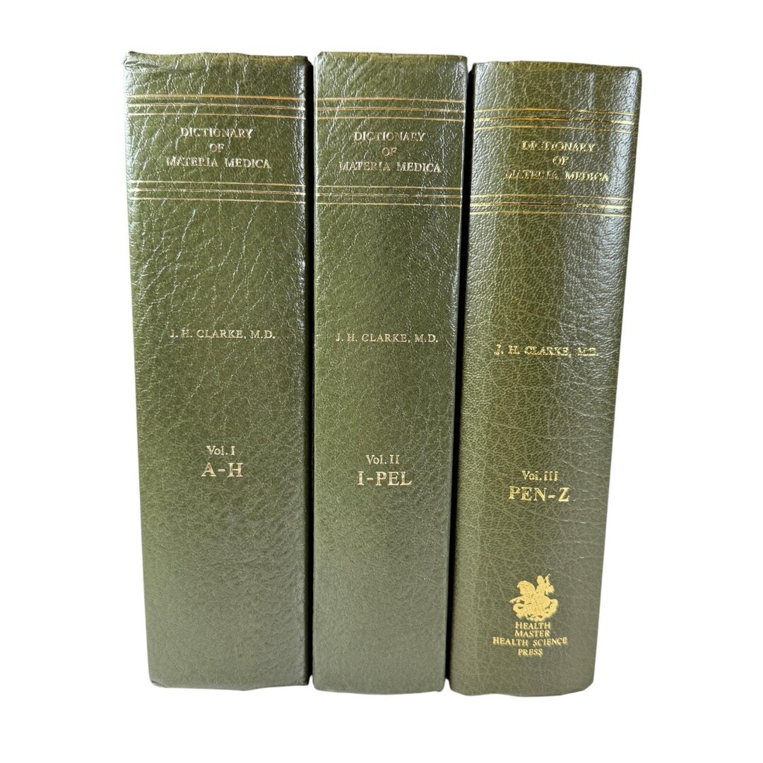 Vol 1 2 3 Dictionary Practical of Materia Medica Books