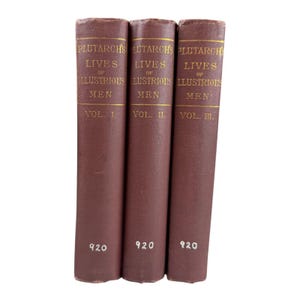 Plutarch&#39;s Lives of Illustrious Men vol. 1 2 3 by Plutarch Vintage Books