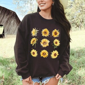 Sunflower Sweatshirt, Be The Sunflower Sweatshirt, Flower Sweatshirt, Womens Sweatshirts, Gift for Women, Motivational Sunflower Shirt