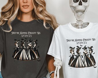 Witchy Feminist Shirt, Comfort Colors Witch Vibeds T-Shirt, Halloween Gift For Friends, Halloween Witch Shirt, Coven Shirt, Womens Rights
