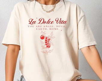 Comfort Colors La Dolce Vita Shirt, Italy Shirt, Tomato Girl Summer Shirt, Ciao Bella, Italian Summer, Coastal Granddaughter Tomato Shirt