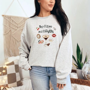 Espresso Martini Sweatshirt Espresso Martini Crewneck Espresso Martini Vintage Sweater Downtown Girl Clothing Unhinged Trendy Cocktail Shirt