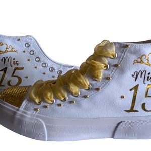 Quinceañera Sneakers | Fifteen Shoes | Perfect Gift for Mis 15 Shoes / Fifteen Birthday Custom Shoes