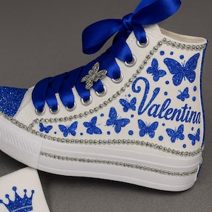 Quinceañera Sneakers | Fifteen Shoes | Perfect Gift for Mis 15 Shoes / Fifteen Birthday Custom Shoes