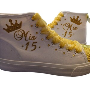 Quinceañera Sneakers | Fifteen Shoes | Perfect Gift for Mis 15 Shoes / Fifteen Birthday Custom Shoes
