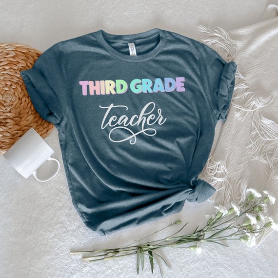 Third Grade Teacher T-shirt, 3rd grade tshirt, Elementary School tee, Back to school outfit, teaching shirt, gift for teacher