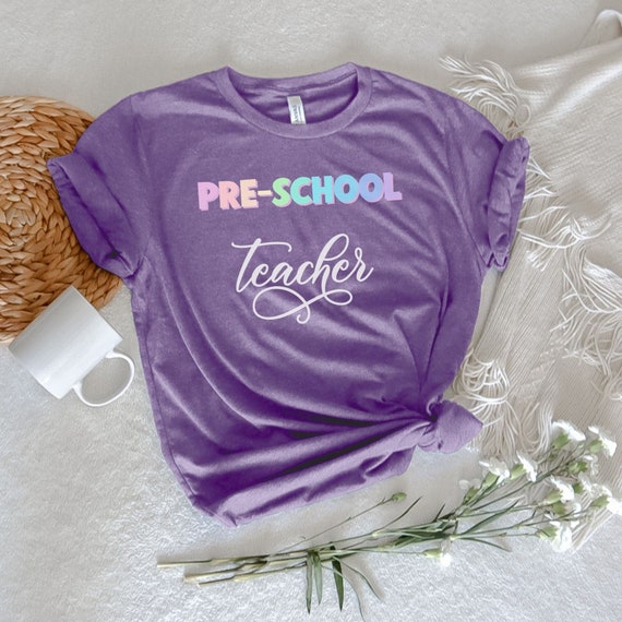 Preschool Teacher T-shirt, pre-school teacher shirt, teacher appreciation tee, back to school outfit, cute gift for teacher