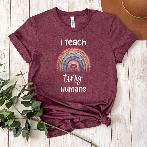 I Teach Tiny Humans T-shirt, Preschool teacher shirt, Kindergarten teacher gift, Back to School tee, teacher tshirt, Nanny gift