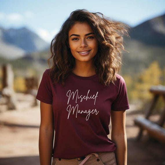 Mischief Manager T-shirt, Funny Mother's Day Gift, Gift for Mom, Gift for Dad, Cute Unisex shirt for Parents - Unisex Tee, Parenting Gift