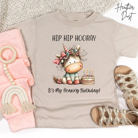Cochlear Implant Toddler Shirt, Unicorn Birthday Tee, Activation Day Kids Outfit, Deaf Journey Milestone, CI anniversary
