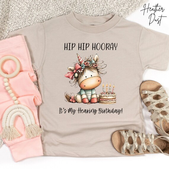 Cochlear Implant Toddler Shirt, Unicorn Birthday Tee, Activation Day Kids Outfit, Deaf Journey Milestone, CI anniversary