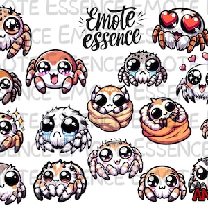 16 Jumping Spider Twitch Emotes - Instant Download