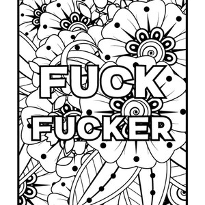 Mandala Color pages (swear words)