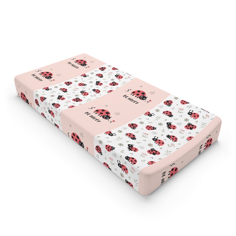 Baby Ladybug Changing Pad Cover, Nursery Decor, Changing Pad Covers