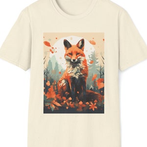 Watercolor Fox Shirt Lofi Fox T-Shirt for Art Lover Watercolor Art T Shirt For Fox Lover Watercolor Shirt for Nature Lover Watercolor Forest