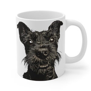 Cute Terrier Mug Dog Coffee Cup Gift for Dog Lover or Mom Scottish Dog Gift Scottie Dad Present Small Cup for Tea Irish Terrier 11oz Mug Fox