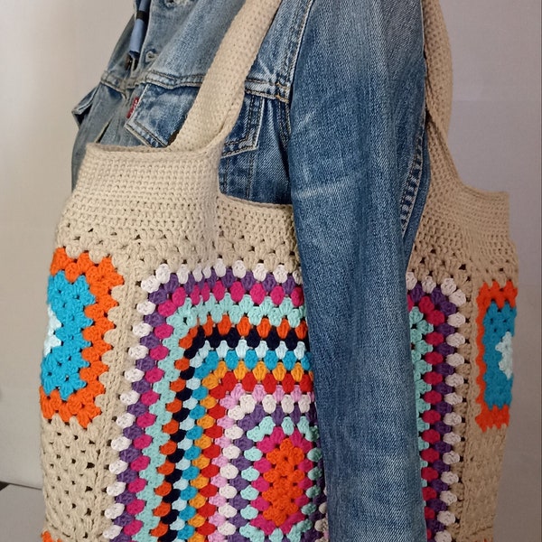 Sac fourre tout au crochet