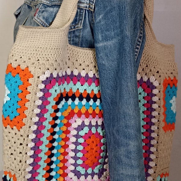 Sac fourre tout au crochet