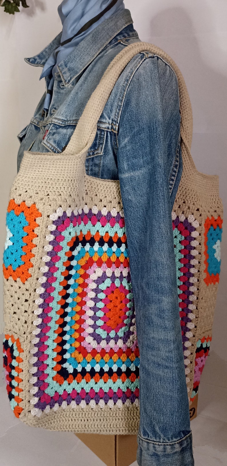 Sac fourre tout au crochet image 1