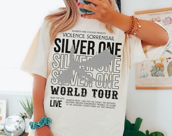 Silver One Shirt, Basgiath War College T-shirt, Fourth Wing Shirt, Fantasy Book, Bookish, Booktok, Violet Sorrengail, Dragon Rider, Xaden