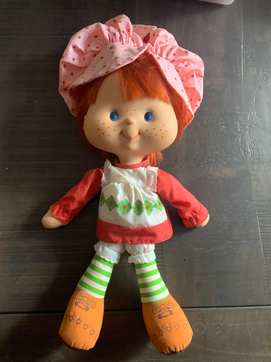 Rare Vintage Strawberry Shortcake Vinyl Face Ragdoll Etsy