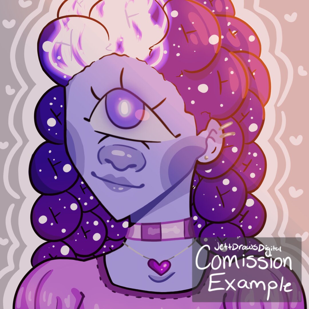 Profile Picture Commission Line Art & Color Flats Etsy