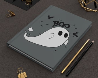 Halloween Ghost Boo Journal / Spooky Halloween Journal / Ghost Journal / Cute Journal / Scary Halloween / Cute Ghost Journal / Gift Book