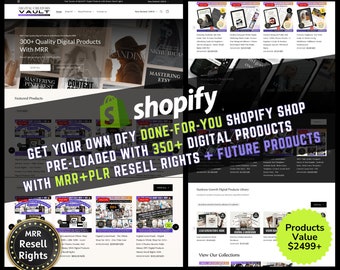 The Ultimate DFY Shopify Shop with 350 Digital Products - PREMIUM Collection + UBC, LepoMax, inner Bloom, Simply Passive Digital Courses