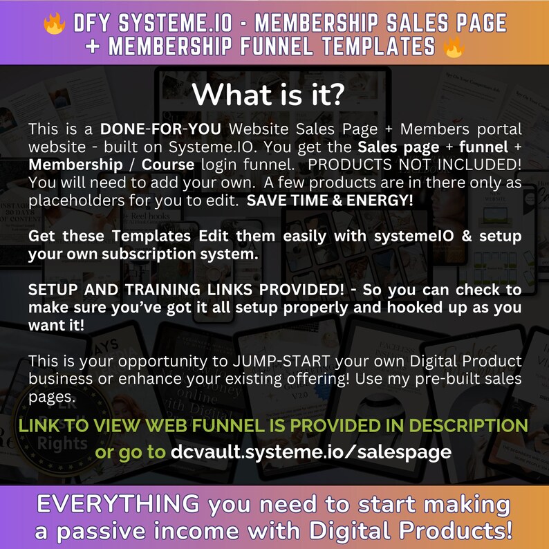 DFY Website Sales Page Funnel Membership Course Systemeio Website DFY Website Sales Page Funnel Membership Course Systemeio Website