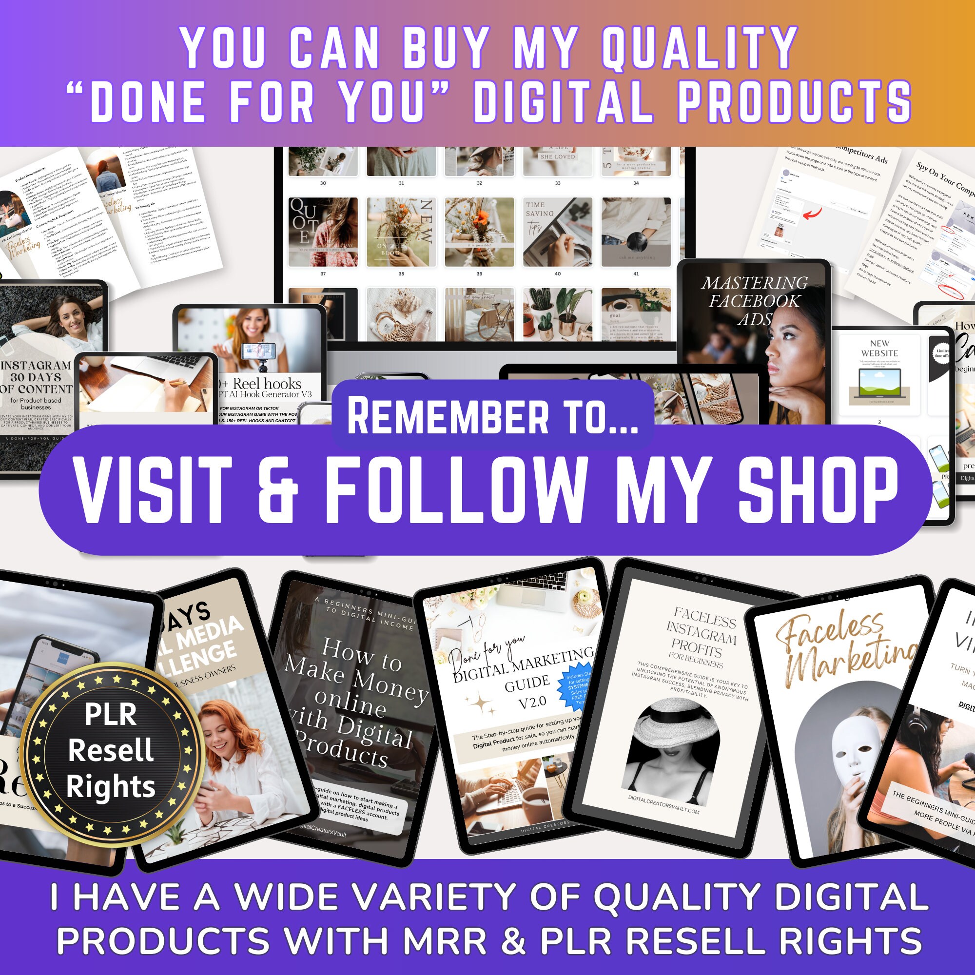 How to Make Money Online With Digital Products Work From Home With PLR ...