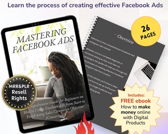 Mastering Facebook Ads mini-guide: How to setup Facebook Advertising Guide for Beginners | Ads for Instagram - Master Resell rights MRR PLR