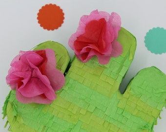 Cactus Pinata- READY TO SHIP! 8 inch - Cactus Theme Piñata, Cactus Party Favors, Cactus Party Decor, Nopal Pinata