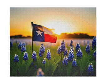 Casse-tête Bluebonnets du Texas (110, 252, 520, 1014 pièces)