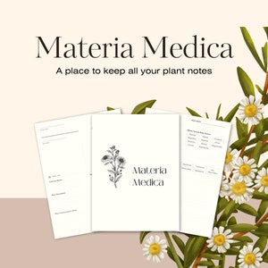 空白のマテリアメディカ | ハーブジャーナルページ | ハーバリスト | 即時ダウンロード | ハーブプランナー | PDF | ハーブノート