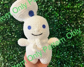 Pillsbury Doughboy crochet pattern (Crochet pattern Only)