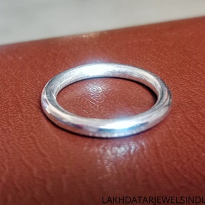 3mm Round Band, 925 Sterling Silver Band, Simple Plain Band, Thumb Ring, Minimalist Ring, Stacking Handmade Chunky Band Ring, Gift For Her