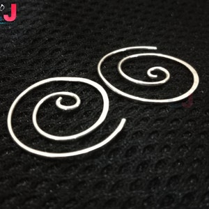 Sterling Silver Hoops, Spiral of Life Hoops, Silver Spiral Hoops, Silver Hoop Earrings, Spiral Earrings, Sterling Silver Earrings