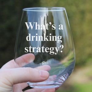 What&#39;s A Drinking Strategy Stemless Wine Glass, DFV, Keith Gill, Roaring Kitty, GME