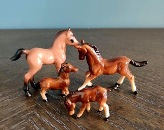 Vintage Royal Doulton Black Beauty and Foal Porcelain Horse