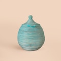 African Extra-Large Round Woven Basket with Lid, Senegal Laundry Basket/Hamper, Tall Storage Basket, 30" Tall/22" Diameter product logo