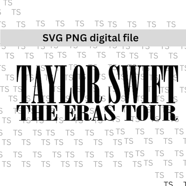 Taylor Swift The Eras Tour SVG File | Craft your own The Eras Tour Decals for Cricut/Silhoulette