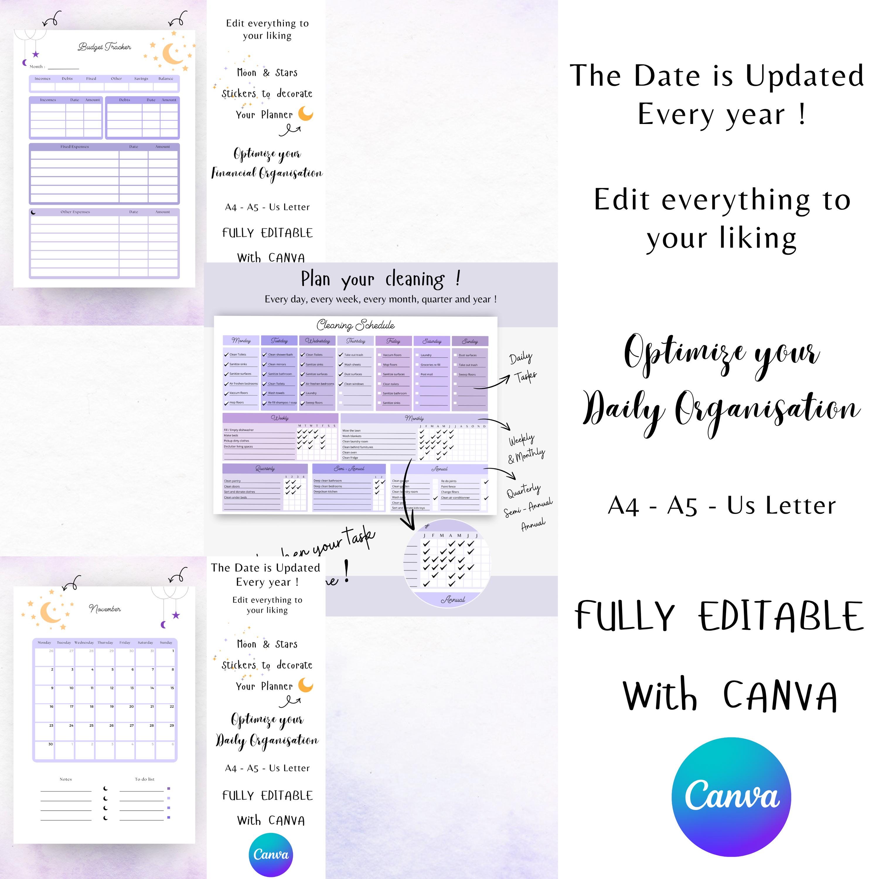 Daily Planner Inserts