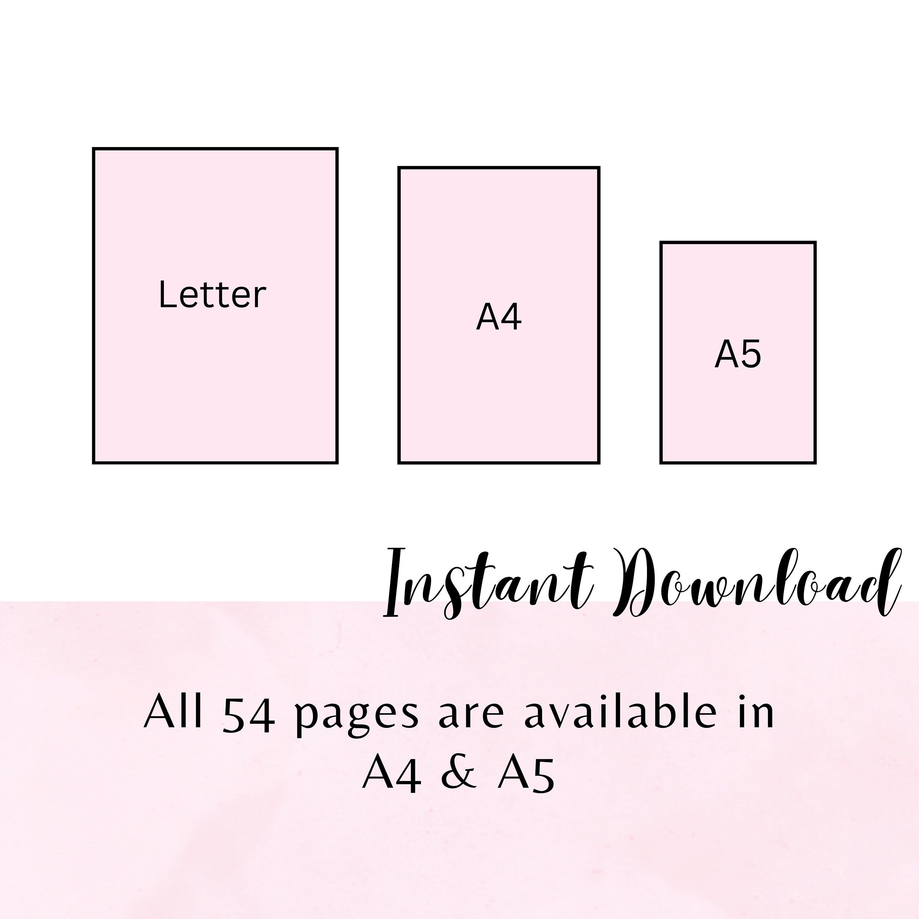 2024 Planner Printable Bundle PDF Pink Girly Planner Daily Planner ...