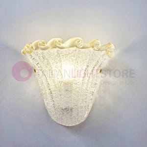CASANOVA Murano Glass Wall Sconce – Elegant Venetian Style Wall Lamp – Handmade Lighting Made in Italy