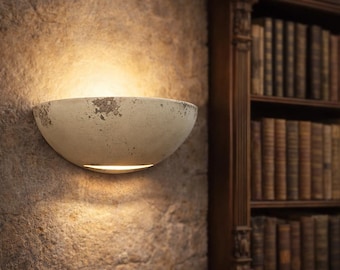 TOSCANA Ceramic Wall Lamp with Sand Decor, Modern Design - Made in Italy Lighting