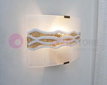 MAREA Modern Wall Lamp in Murano Fused Glass - Colored Murano Glass - Handmade - Made in Italy
